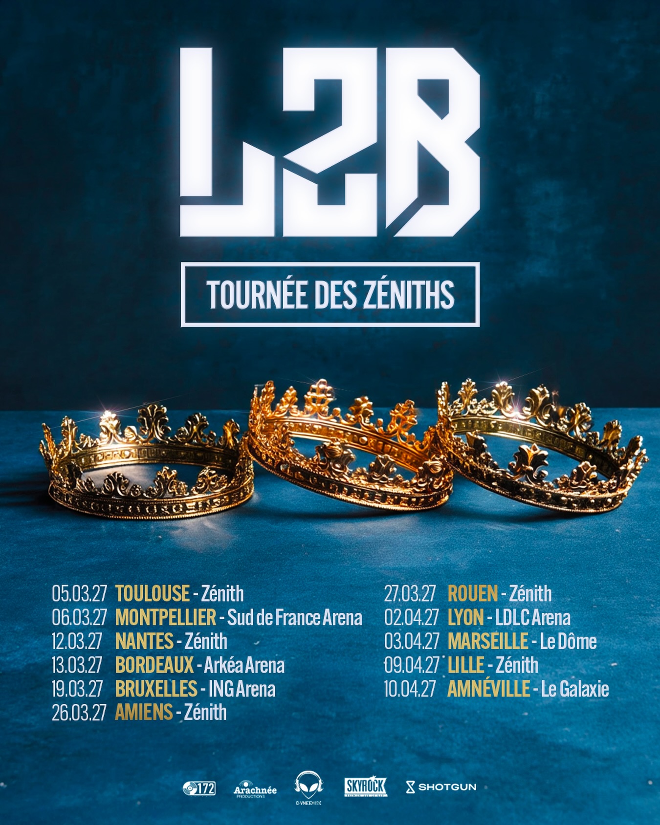 L2B Tournée des Zéniths Tour Poster 2027